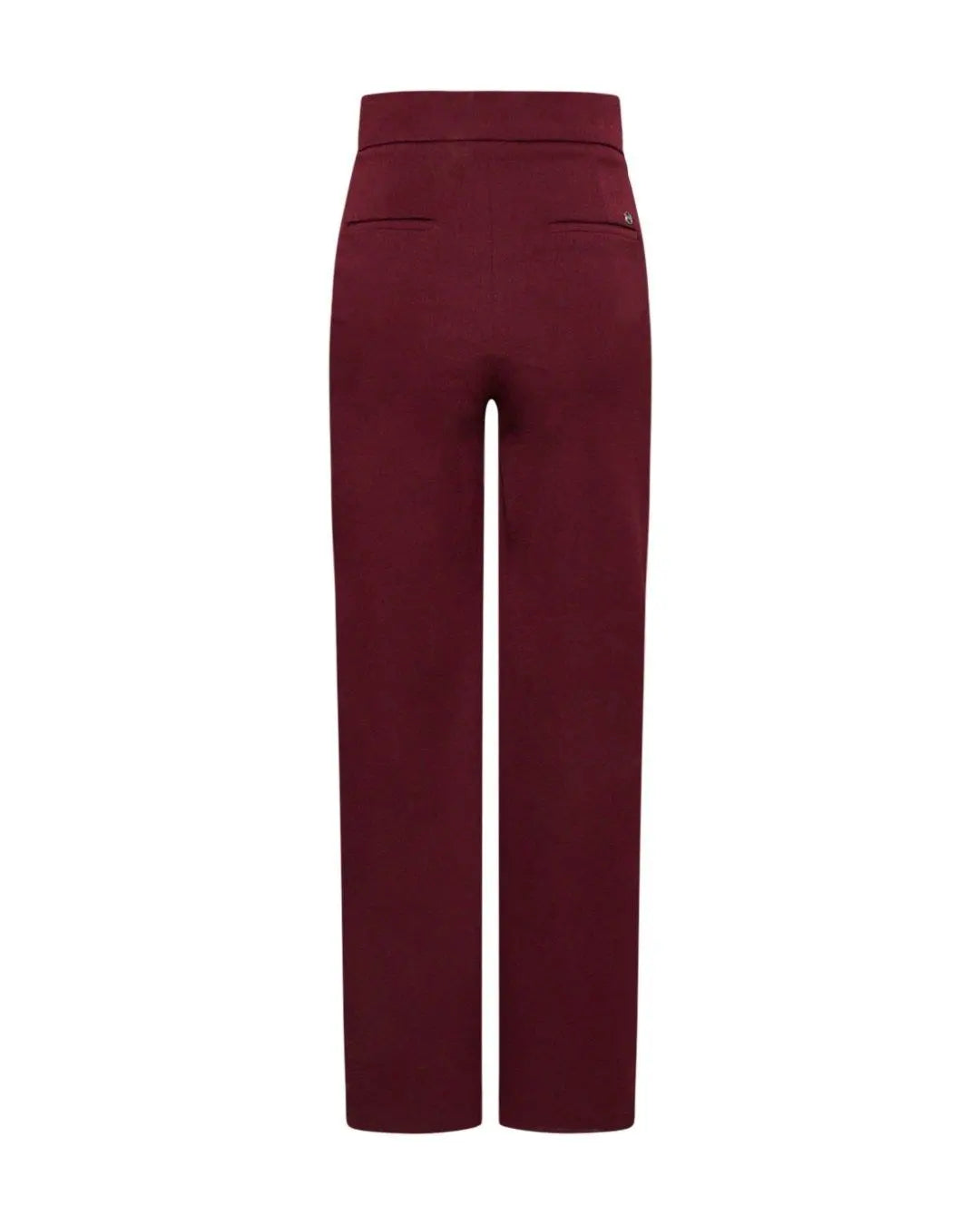 Pantalone elegante in tinta unita BORDEAUX IRONICA