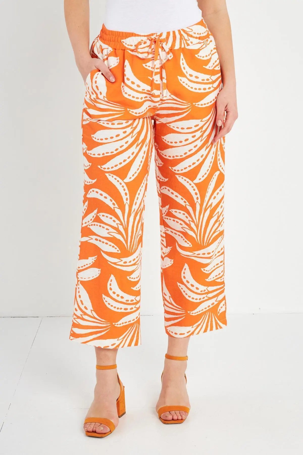 Pantalone fantasia ARANCIO DORABELLA XXL