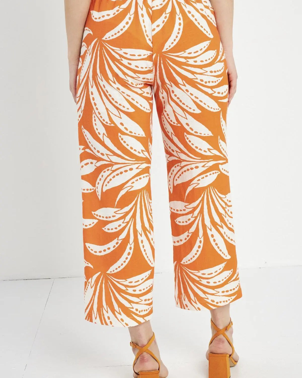 Pantalone fantasia ARANCIO DORABELLA