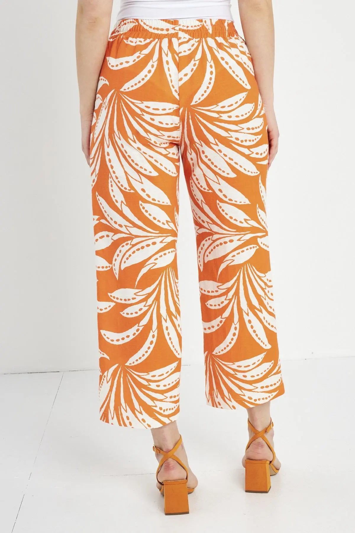 Pantalone fantasia ARANCIO DORABELLA