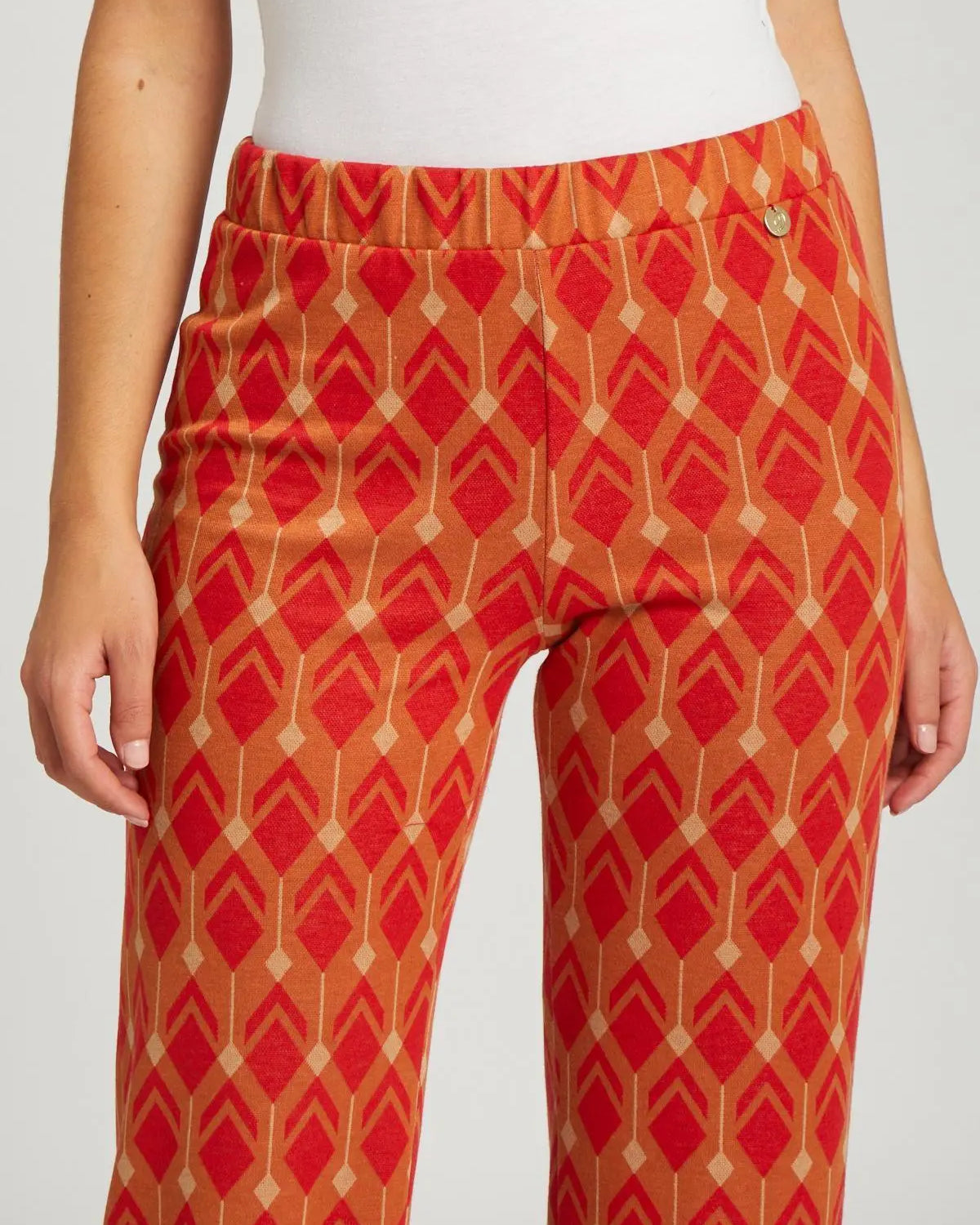 Pantalone fantasia ARANCIO DORABELLA