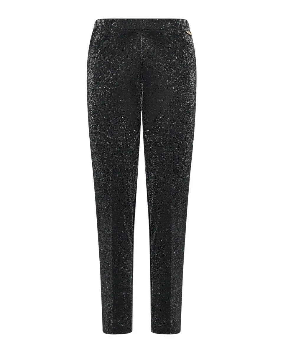 Pantalone fantasia NERO-ARGENTO DORABELLA 52