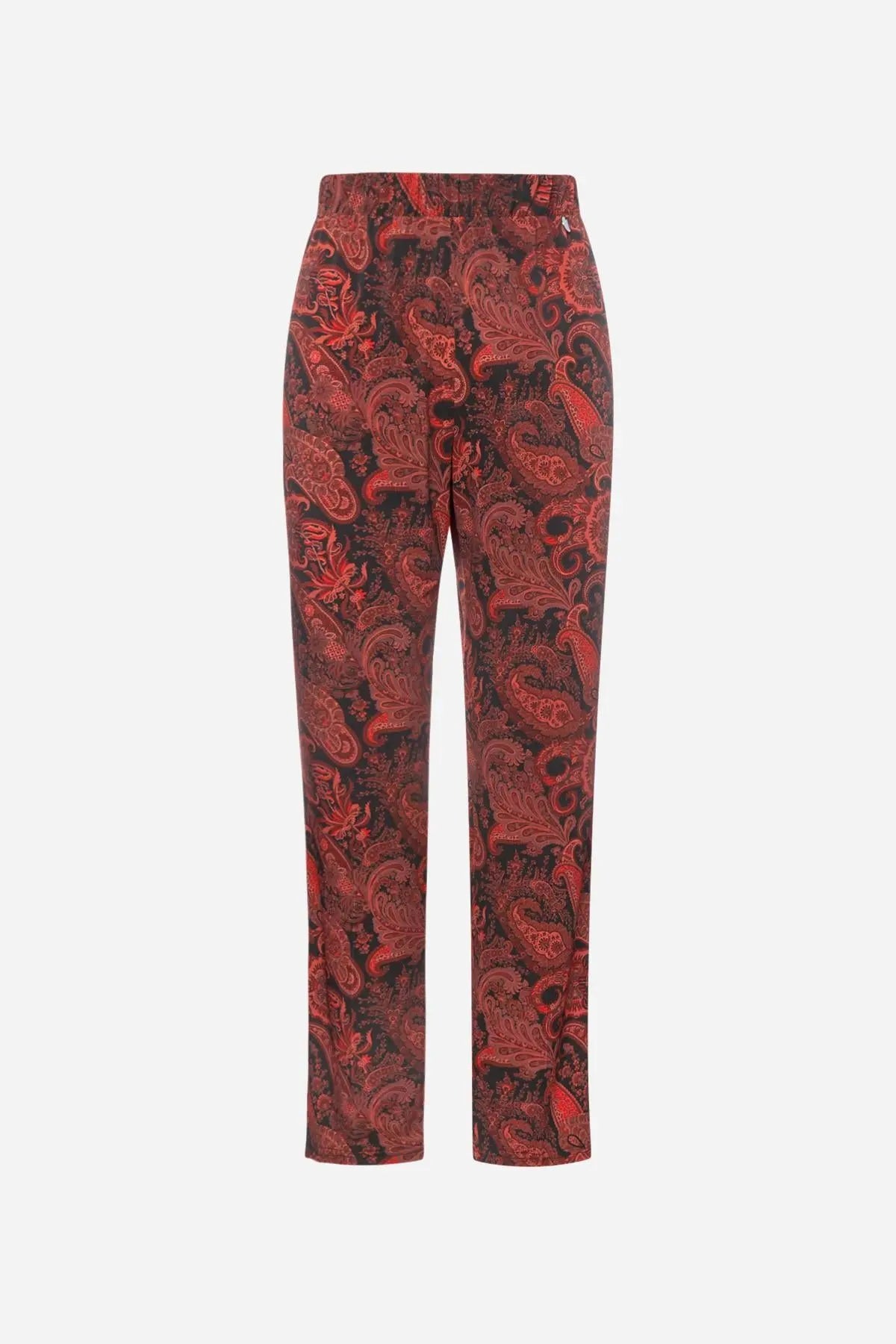 Pantalone fantasia NERO DORABELLA PIU'