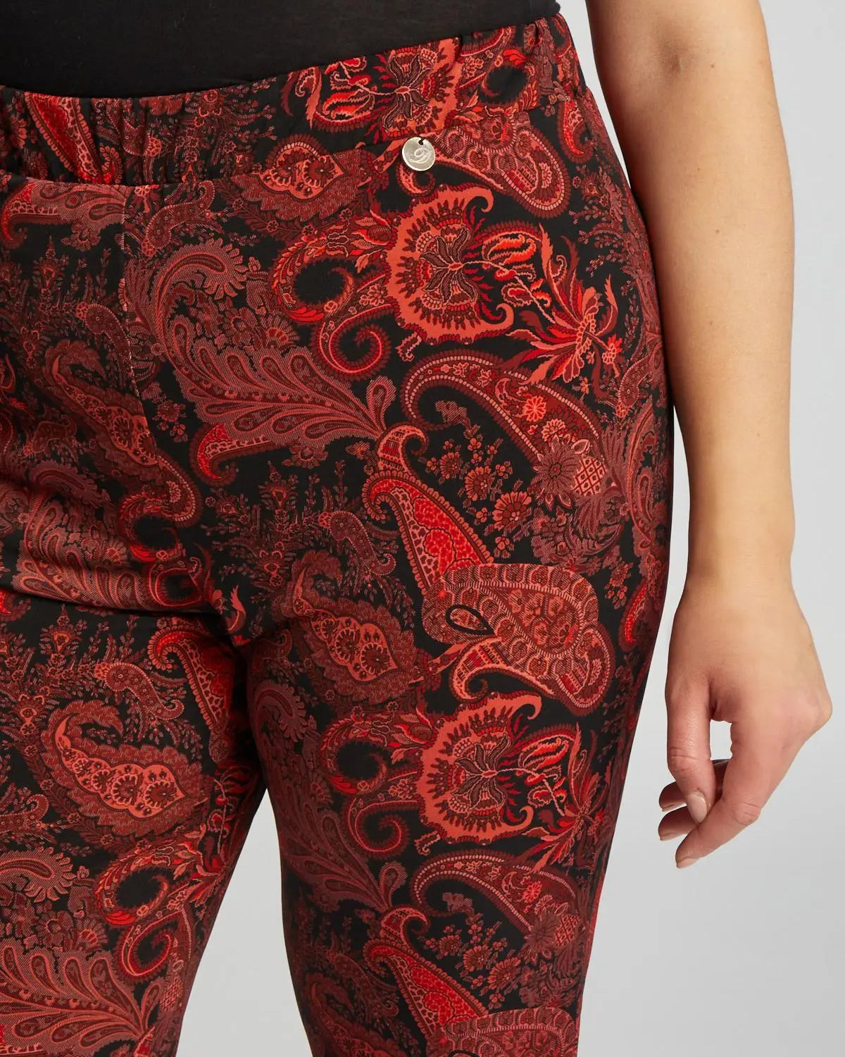 Pantalone fantasia NERO DORABELLA PIU'