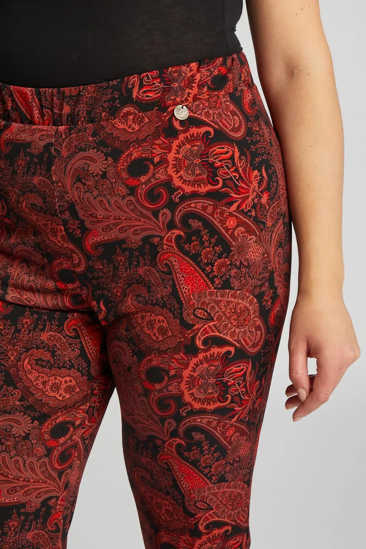 Pantalone fantasia NERO DORABELLA PIU'