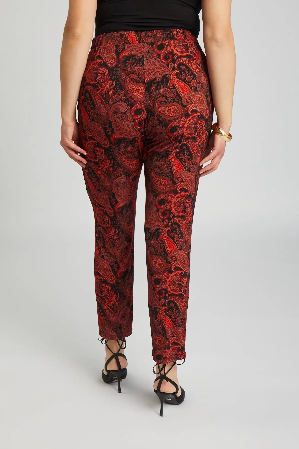 Pantalone fantasia NERO DORABELLA PIU'