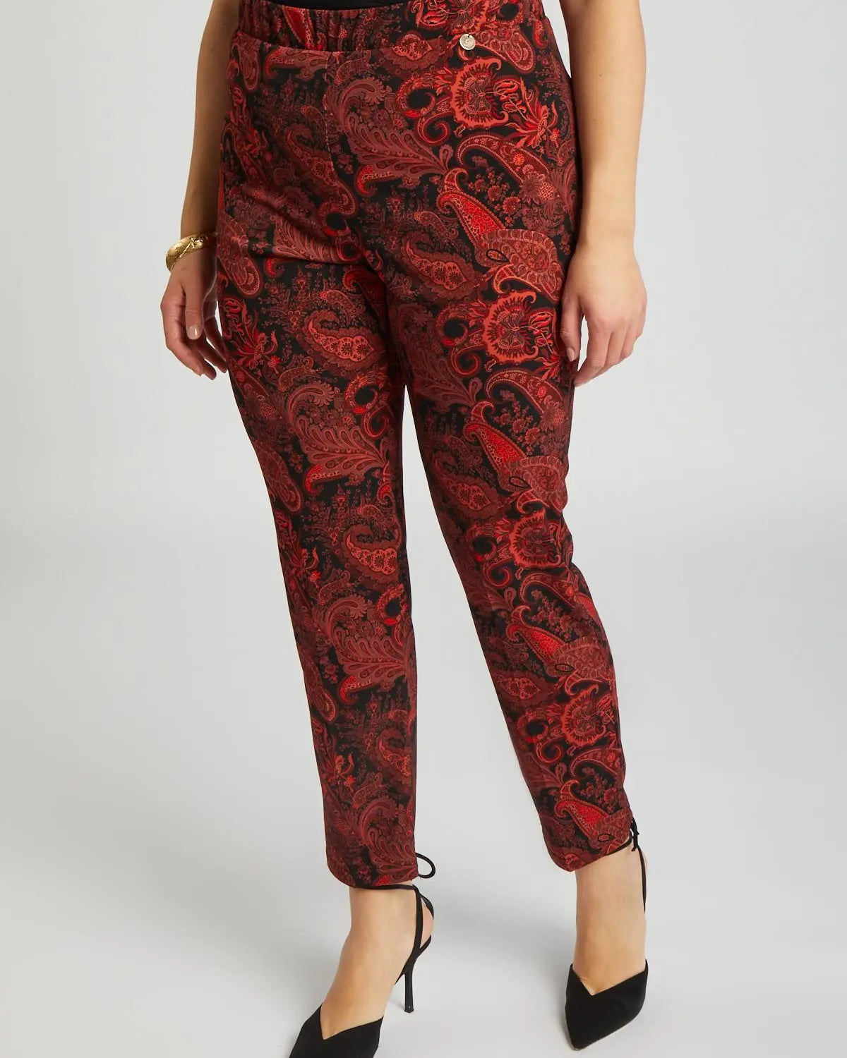 Pantalone fantasia NERO DORABELLA PIU'