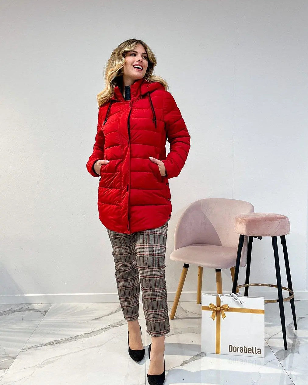 Pantalone fantasia ROSSO DORABELLA