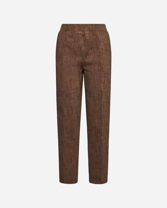 Pantalone fantasia astratta TABACCO DORABELLA PIU'