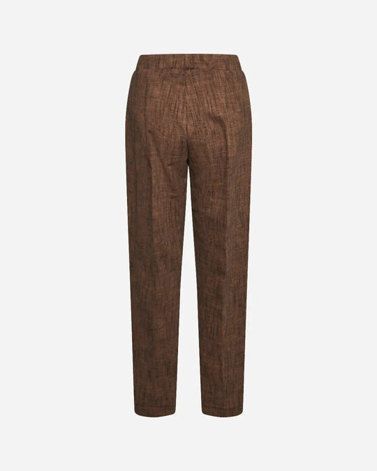 Pantalone fantasia astratta TABACCO DORABELLA PIU'
