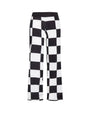 Pantalone fantasia scacchi NERO-BIANCO IRONICA 52