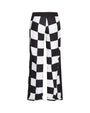 Pantalone fantasia scacchi NERO-BIANCO IRONICA