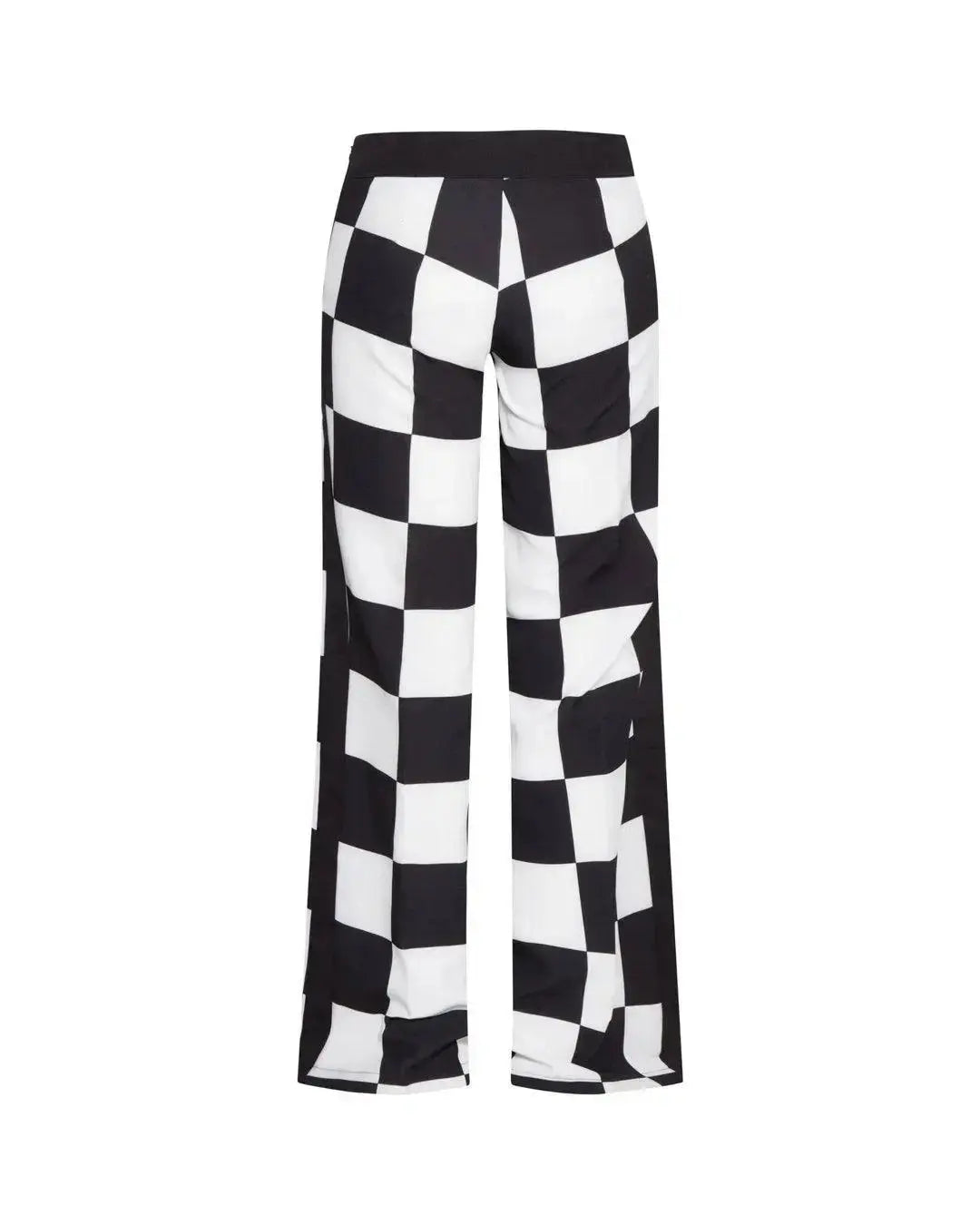 Pantalone fantasia scacchi NERO-BIANCO IRONICA