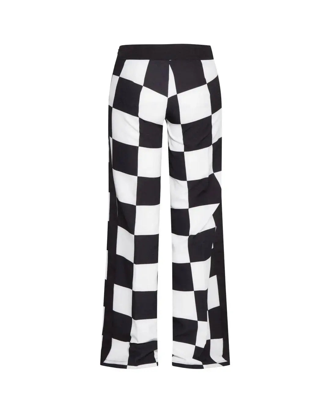 Pantalone fantasia scacchi NERO-BIANCO IRONICA