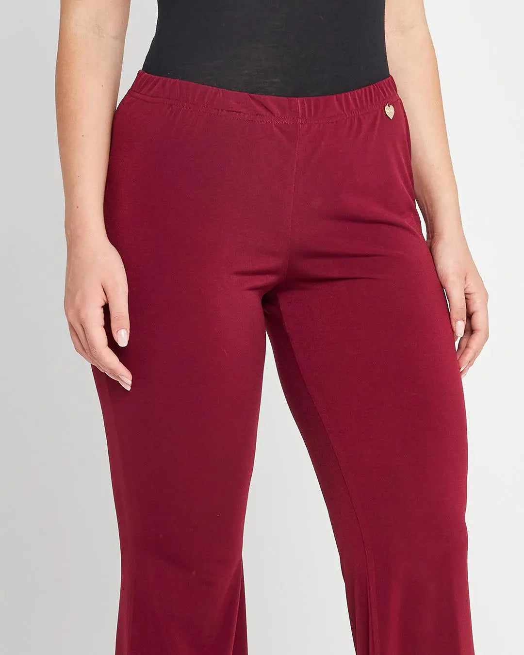 Pantalone flare PRUGNA DORABELLA