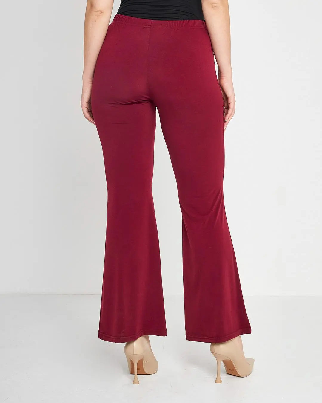Pantalone flare PRUGNA DORABELLA