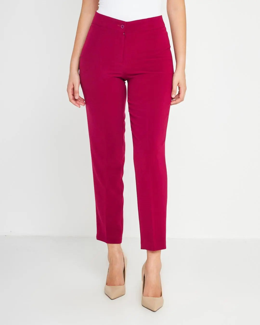 Pantalone fluido elegante MAGENTA DORABELLA 54