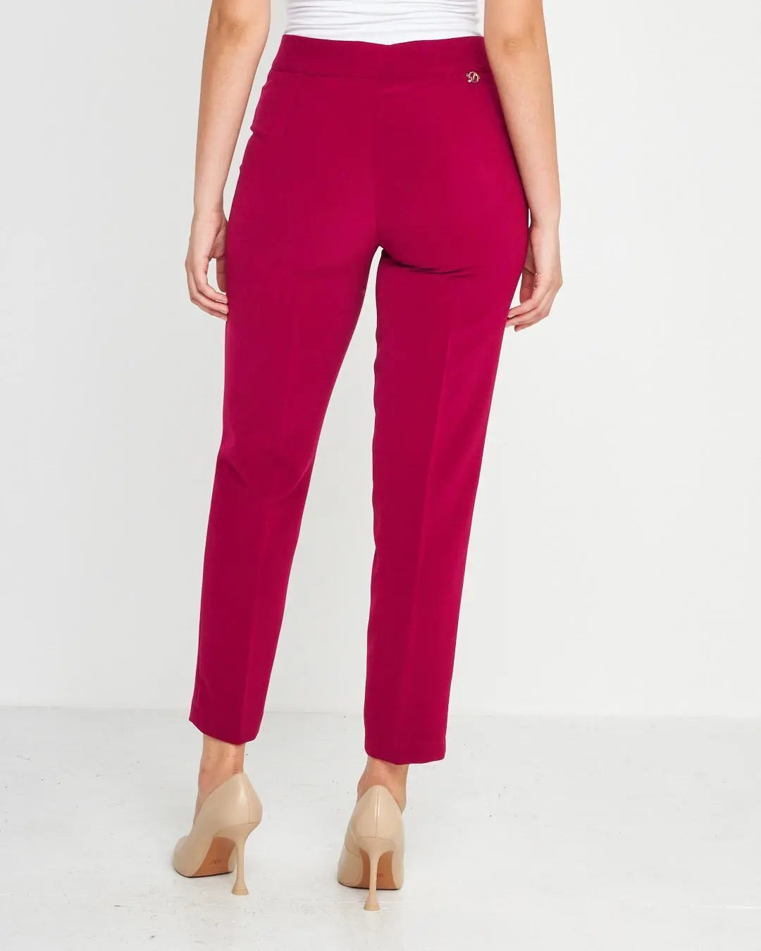 Pantalone fluido elegante MAGENTA DORABELLA