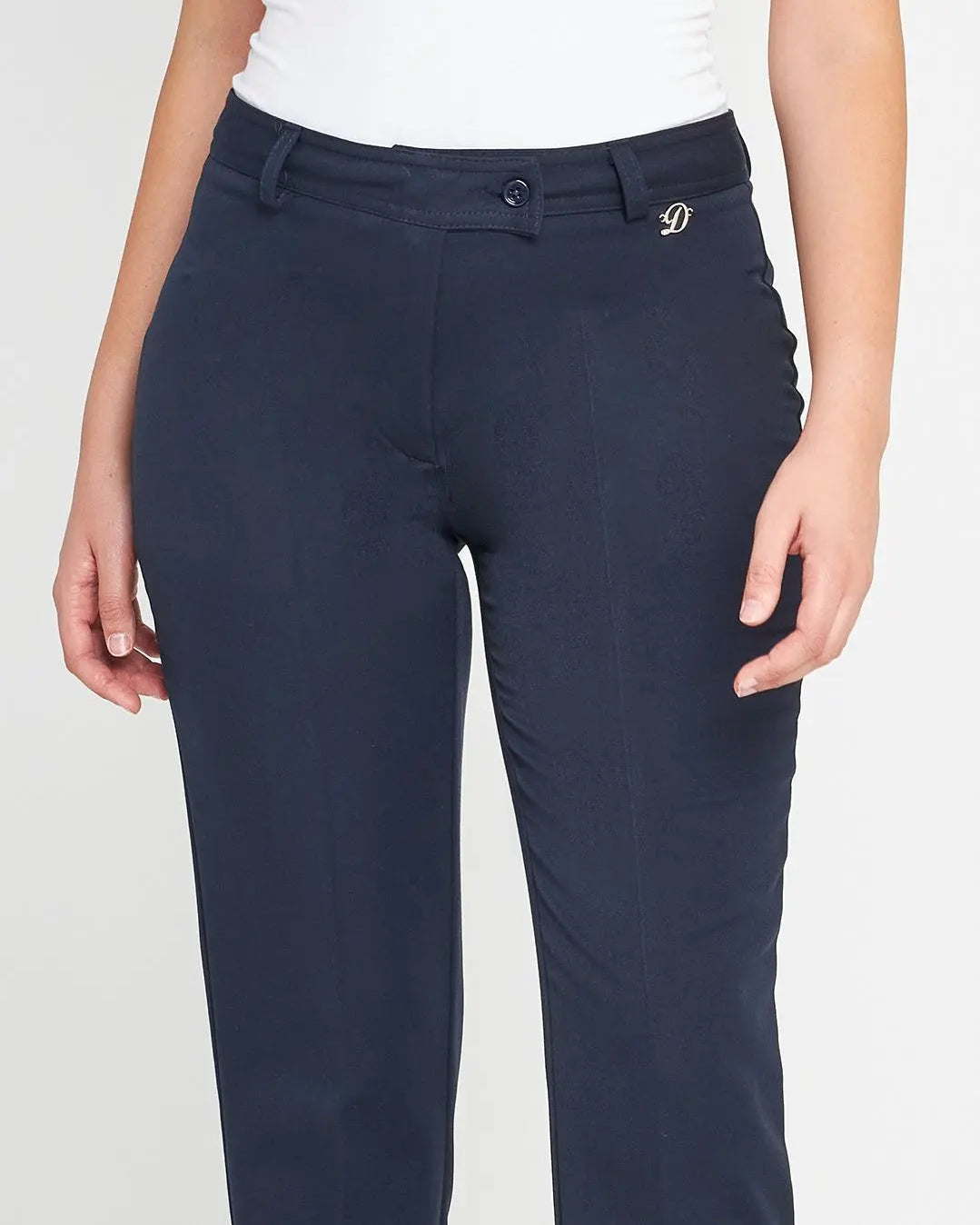 Pantalone frisi strass BLU DORABELLA