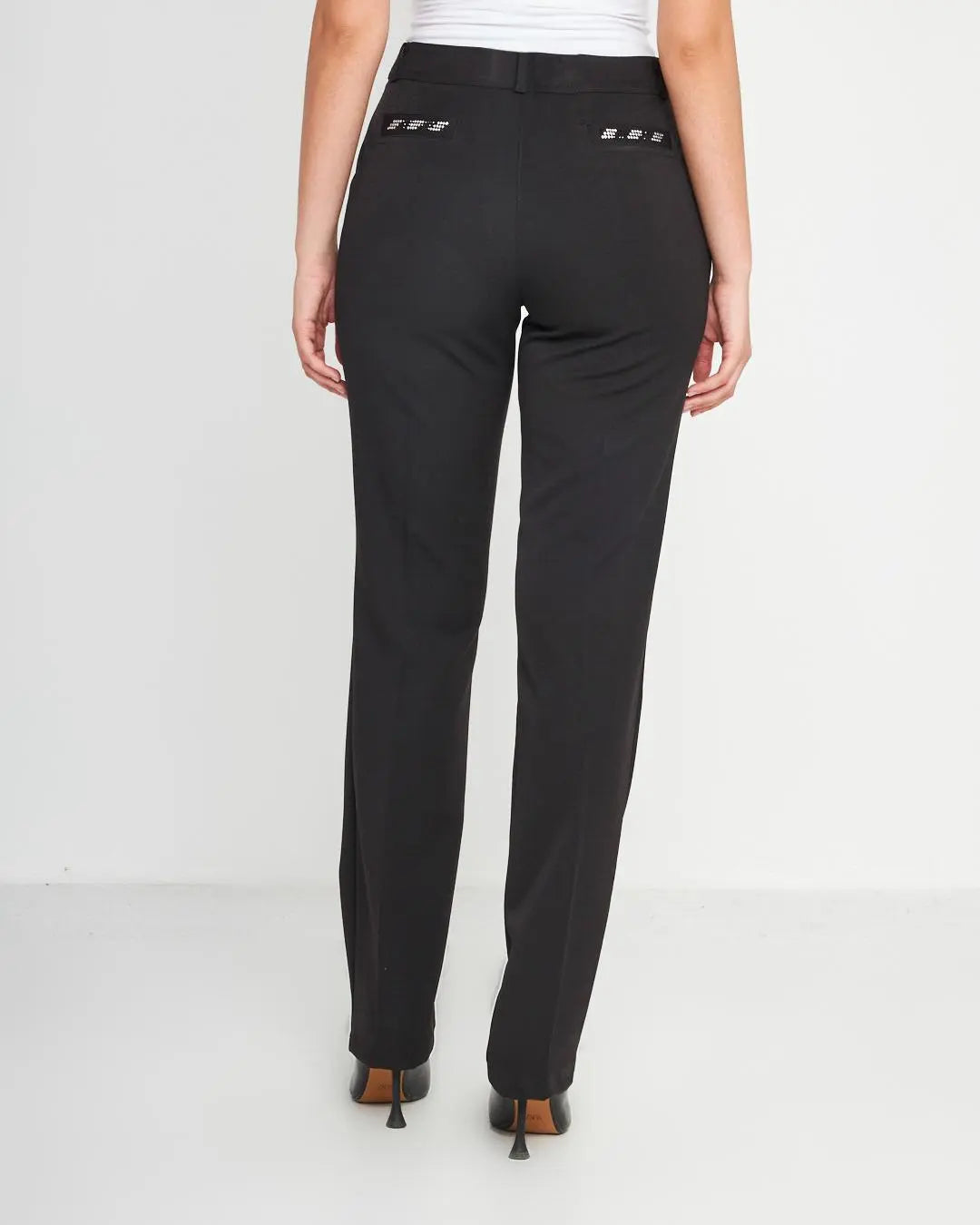 Pantalone frisi strass NERO DORABELLA