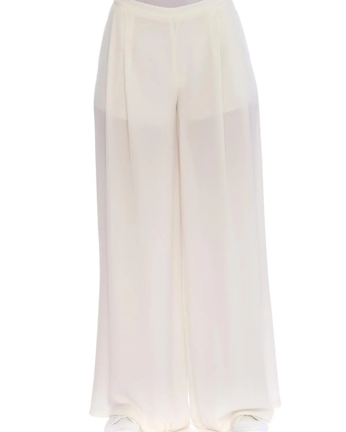 Pantalone gamba ampia BIANCO IRONICA 50