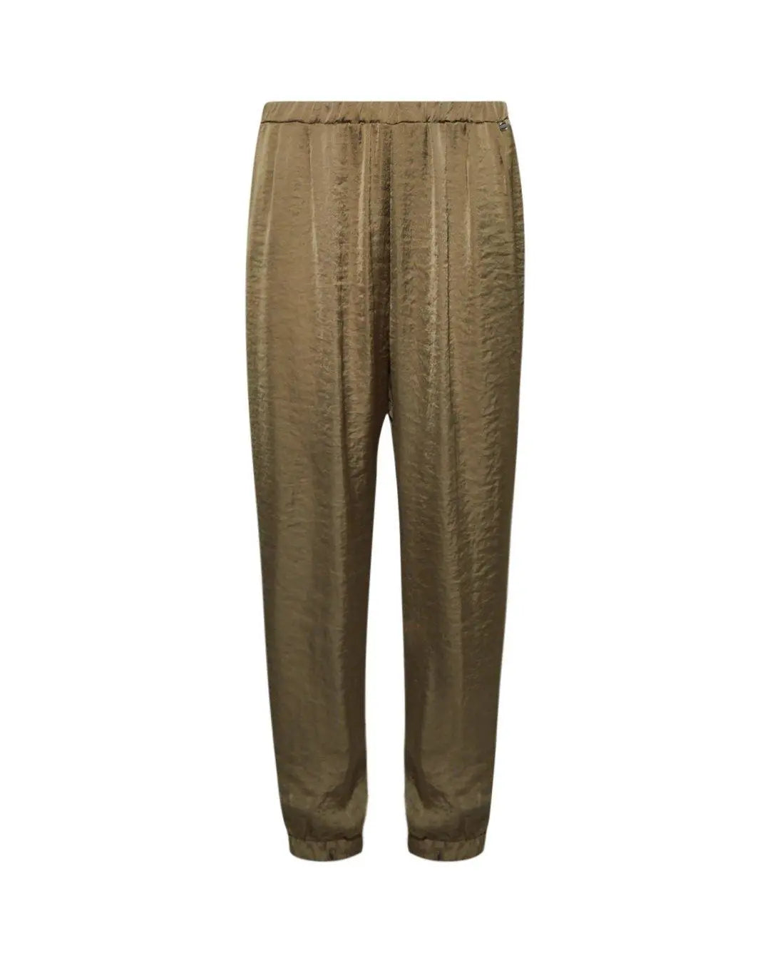 Pantalone gamba ampia VERDE IRONICA 52
