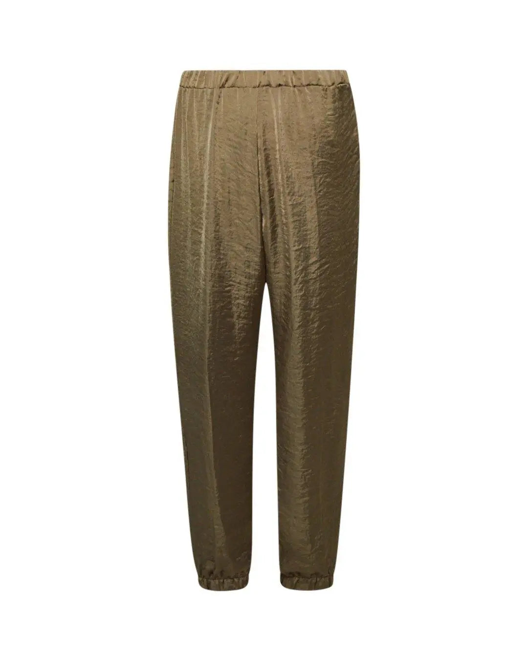 Pantalone gamba ampia VERDE IRONICA