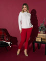 Pantalone gamba dritta ROSSO DORABELLA 56