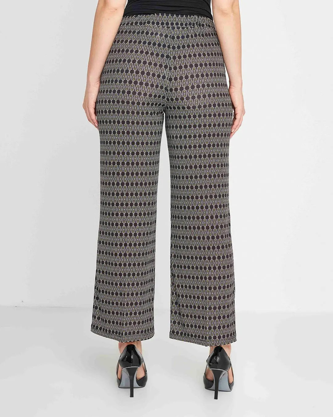 Pantalone gaucho geometric NERO DORABELLA