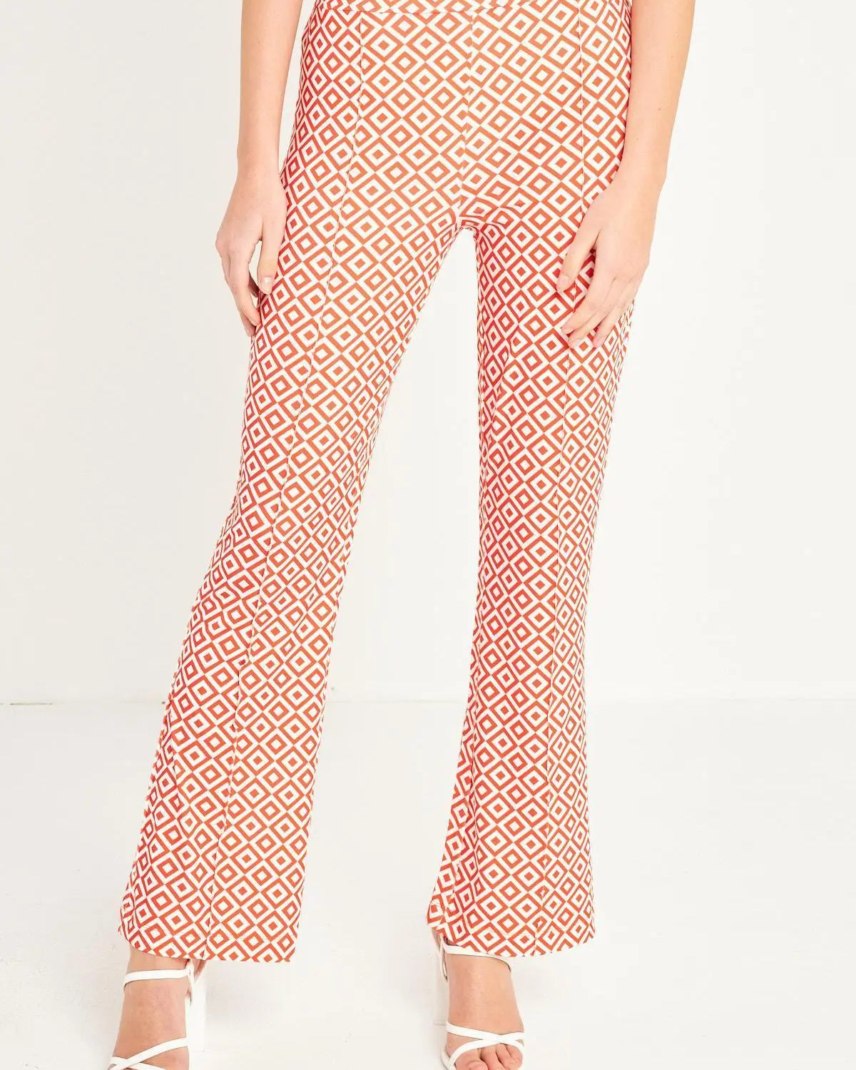 Pantalone geometrico MANDARINO IRONICA XL