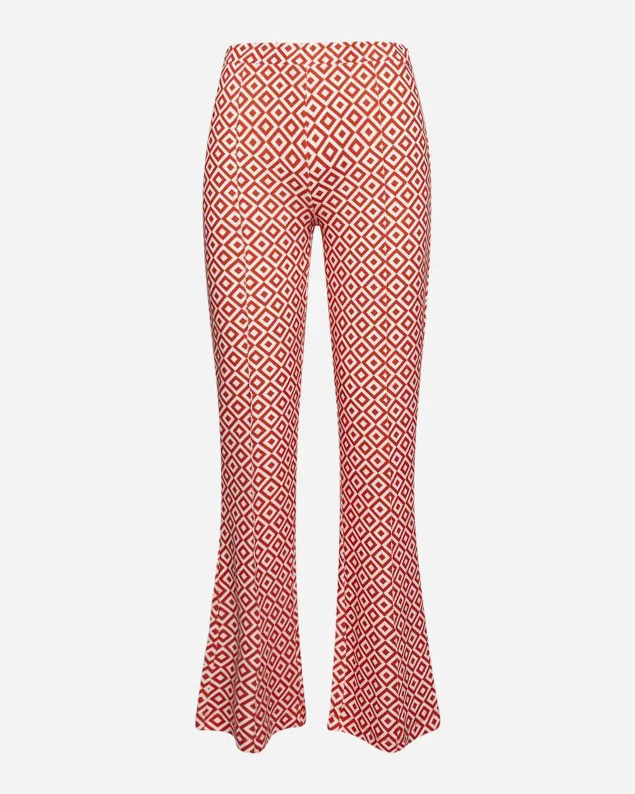 Pantalone geometrico MANDARINO IRONICA