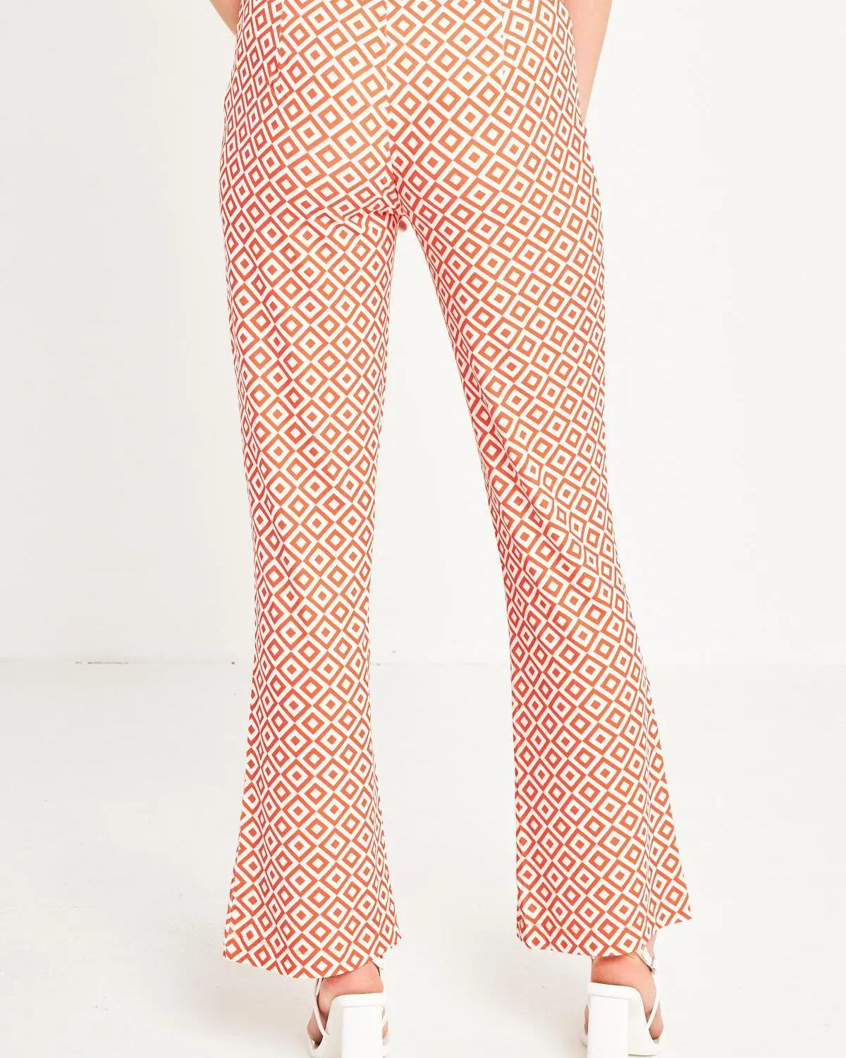 Pantalone geometrico MANDARINO IRONICA