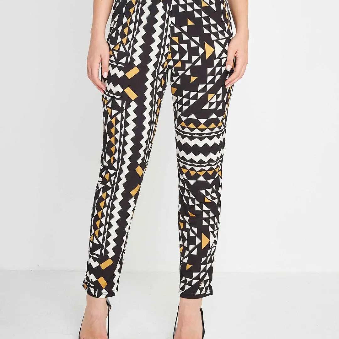 Pantalone geometrico Nero DORABELLA PIU' 55