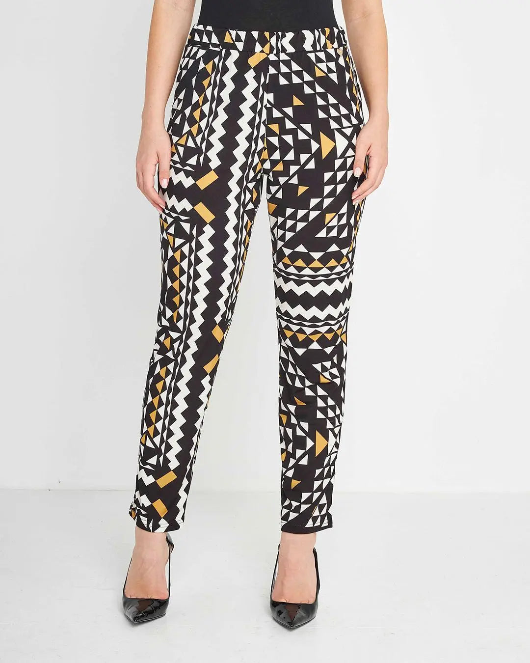 Pantalone geometrico Nero DORABELLA PIU' 55