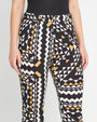 Pantalone geometrico Nero DORABELLA PIU'