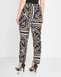 Pantalone geometrico Nero DORABELLA PIU'