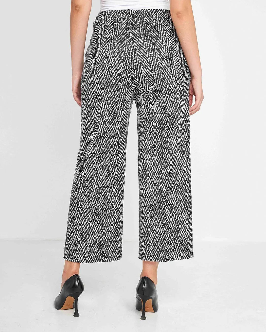 Pantalone goucho spigato NERO-BIANCO DORABELLA