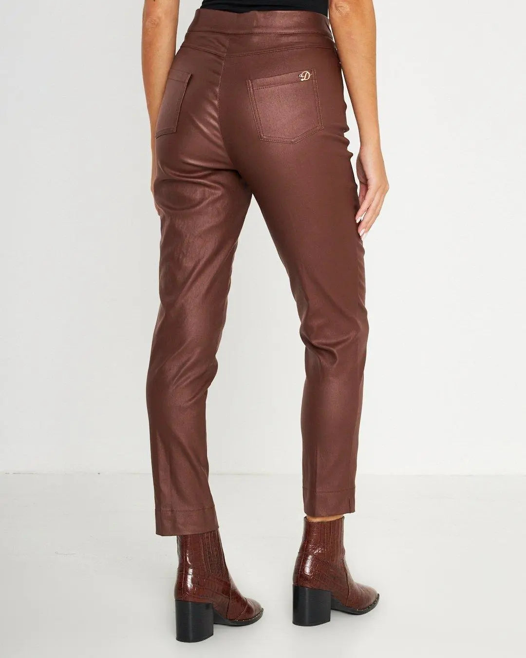 Pantalone in ecopelle MORO DORABELLA