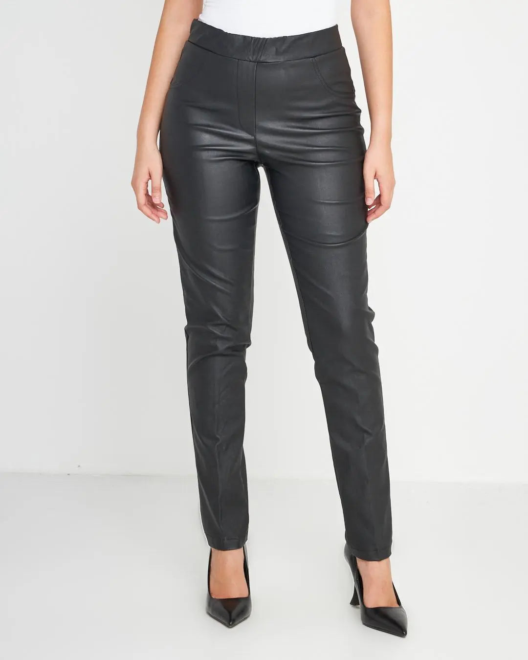 Pantalone in ecopelle Nero DORABELLA 52