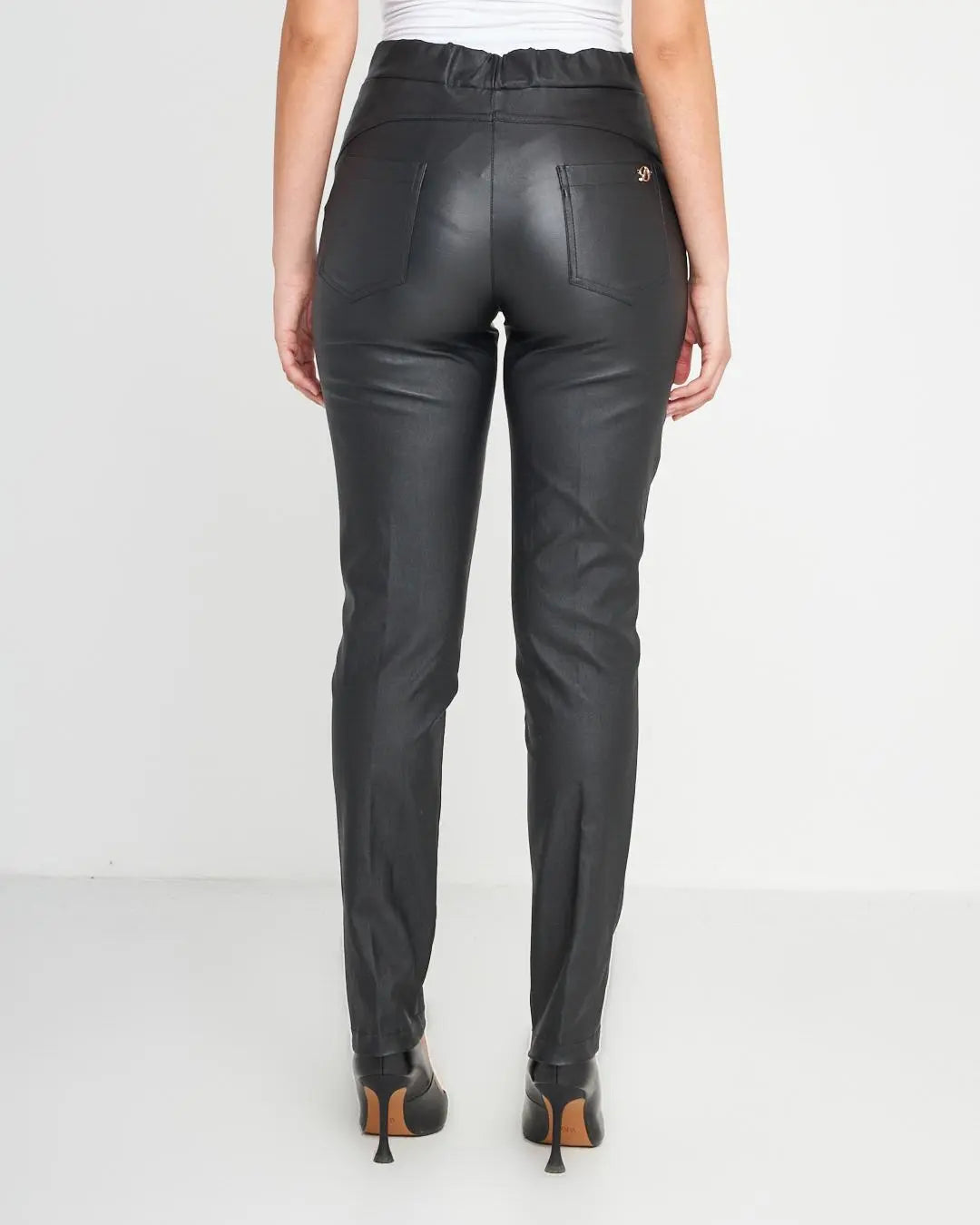 Pantalone in ecopelle Nero DORABELLA