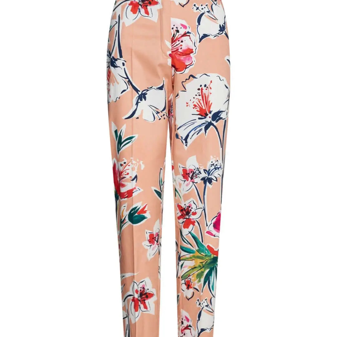 Pantalone in fantasia floreale CIPRIA DORABELLA 52
