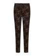 Pantalone in fantasia floreale NERO DORABELLA 52