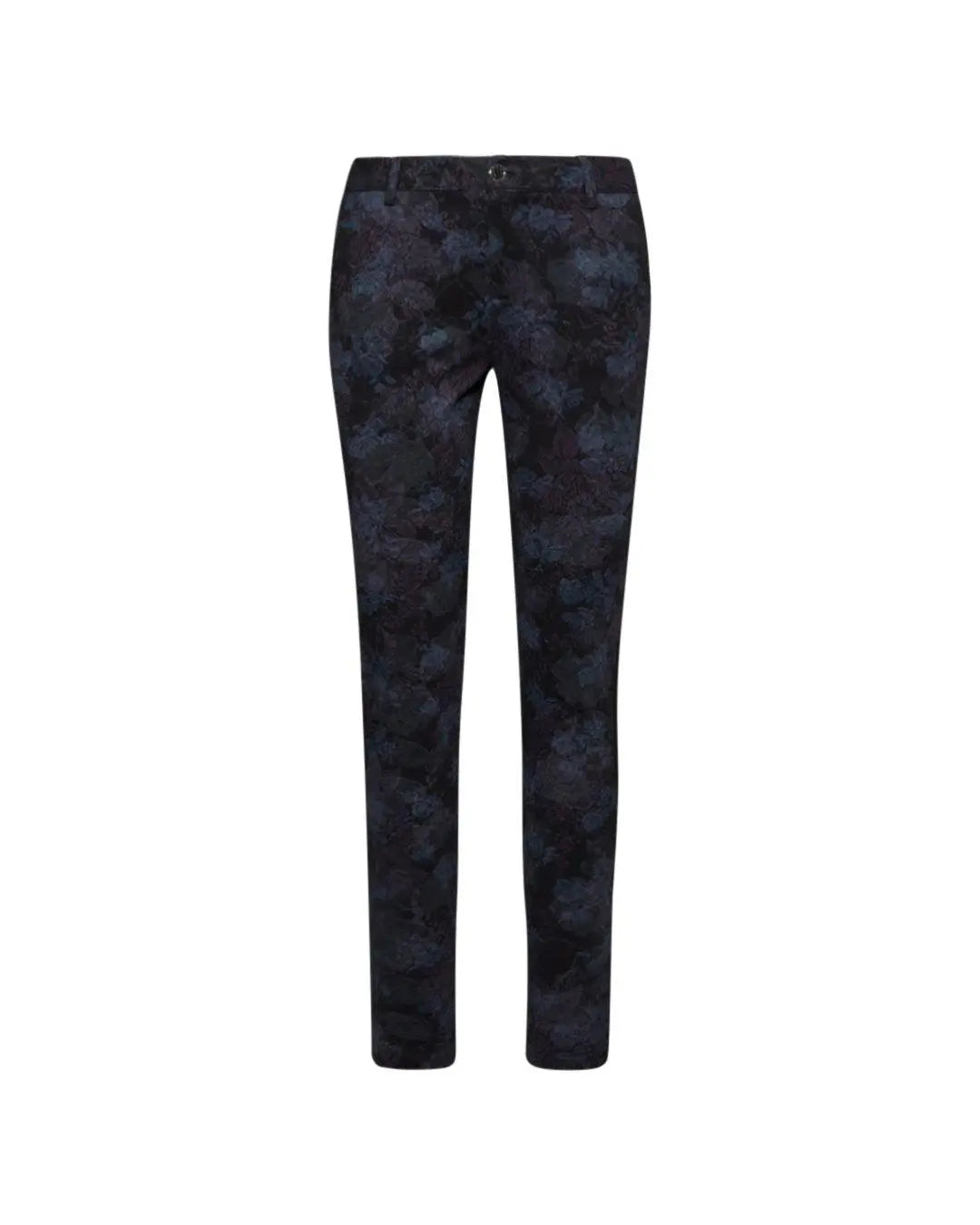 Pantalone in fantasia floreale NERO IRONICA XL
