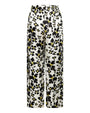 Pantalone in fantasia floreale NERO-OLIO DORABELLA PIU' 49