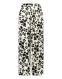 Pantalone in fantasia floreale NERO-OLIO DORABELLA PIU'