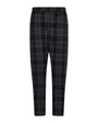 Pantalone in fantasia tartan NERO-GRIGIO DORABELLA PIU' 53