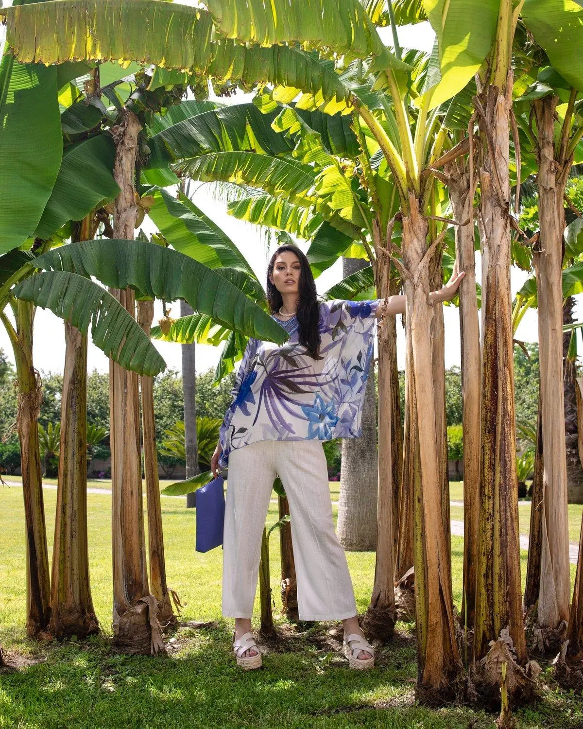 Pantalone in lino BIANCO DORABELLA XXL