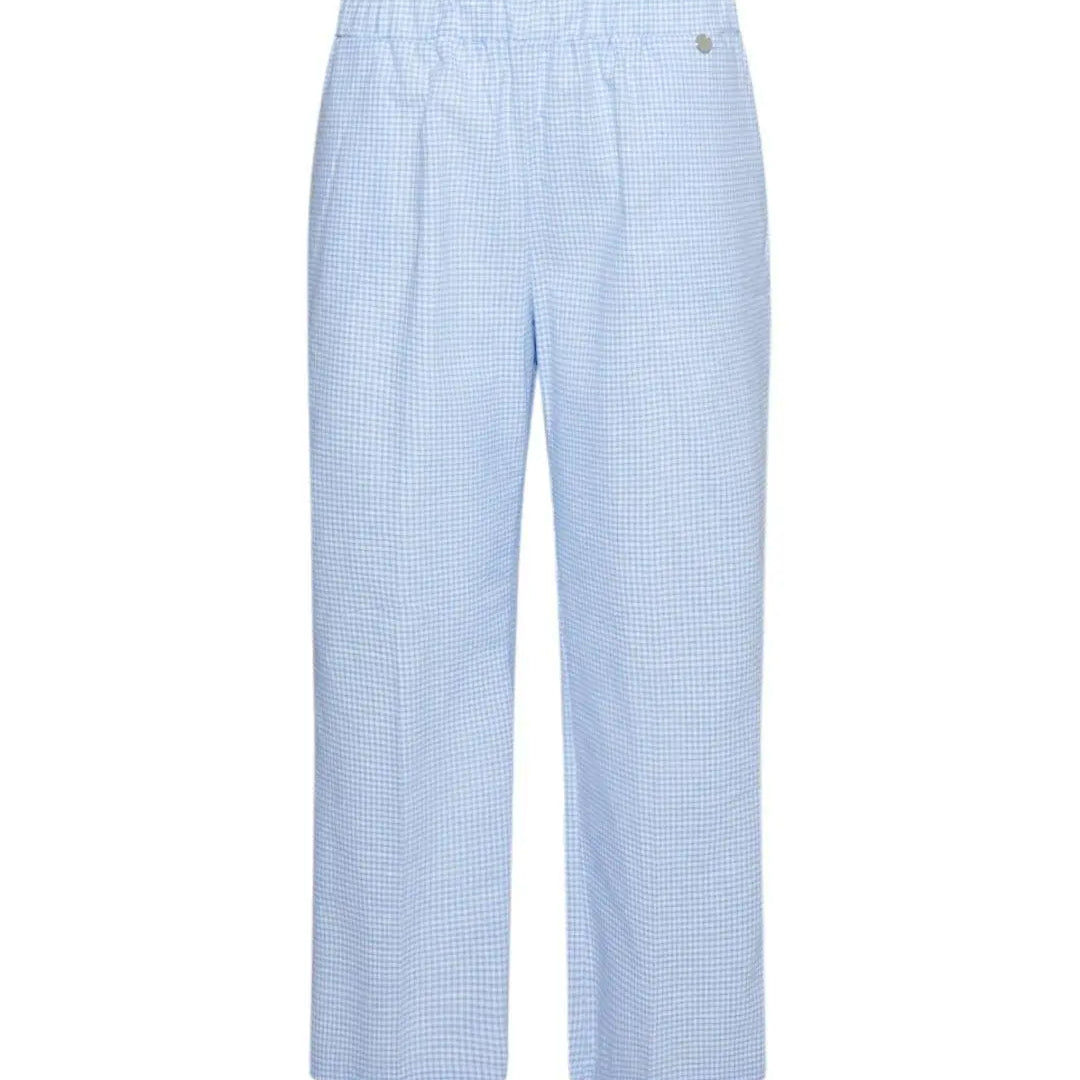 Pantalone in stampa vichy CELESTE DORABELLA XXL