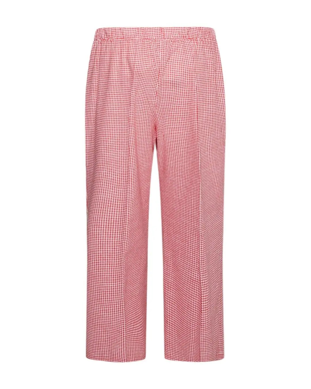 Pantalone in stampa vichy ROSSO DORABELLA