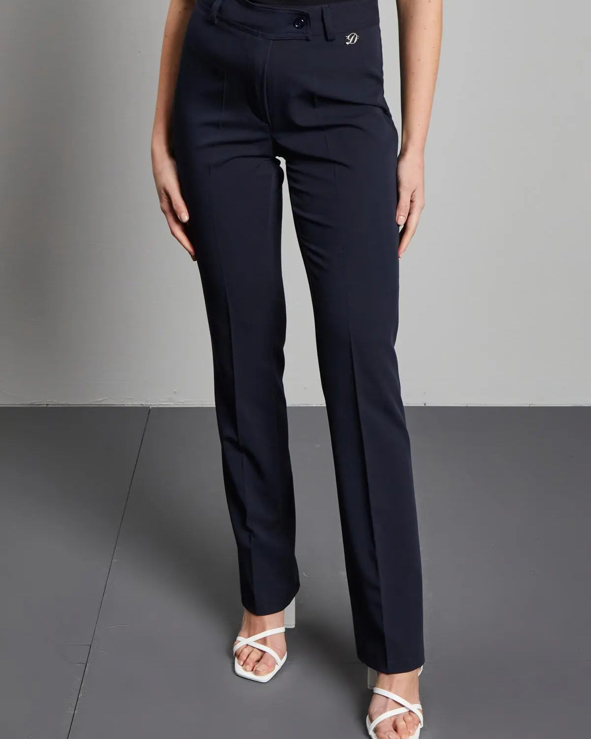 Pantalone in tinta unita BLU DORABELLA 54